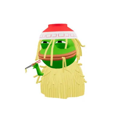 PEPE'S NOODLE HAT 3D