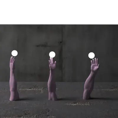 Purple hands