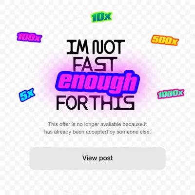 IM NOT FAST ENOUGH FOR THIS