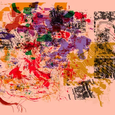storm and flight of a cardboard pcb with a drawing of two birds