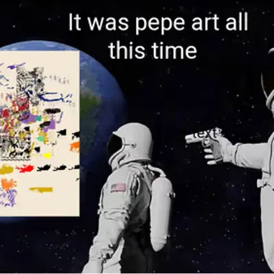Pepe art in space  1/100