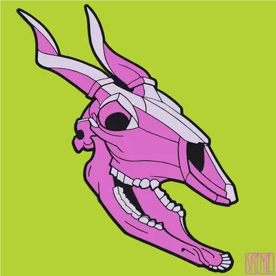💀51 | MINIMALIST BONGO SKULL | Purple
