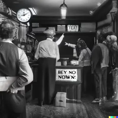 Line at the Box Shop