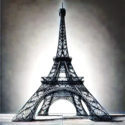 Eiffel Tower . The art style
