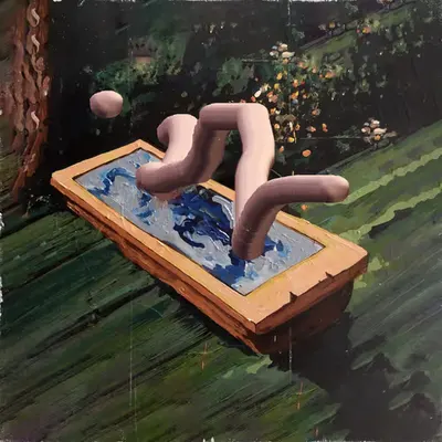 Worm in a pool