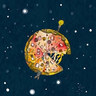 The Planet of Ham & Cheese Pizza