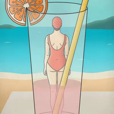 On the beach