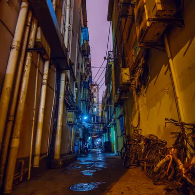 Night walk in Shanghai