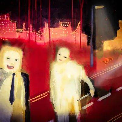 Fighting over a woman in the streets