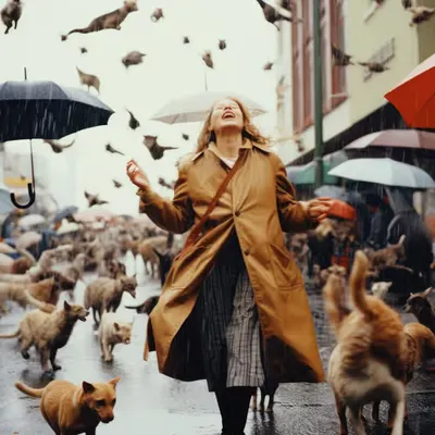 Raining cats and dogs