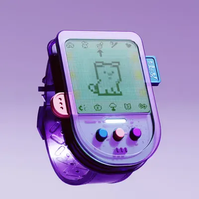 transparent tamagotchi 💜