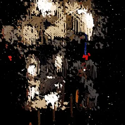 Emerging Face - Neural Net Imagined Portrait (297 Strokes)