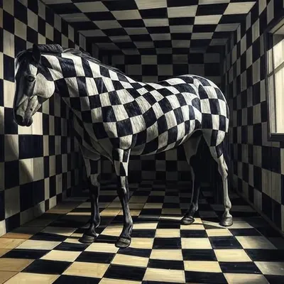 Checkered Horse
