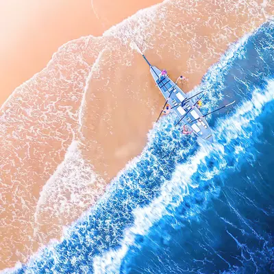 Up Above - Surfboat