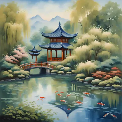 The Koi garden oasis