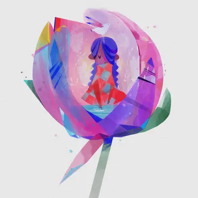Born flower