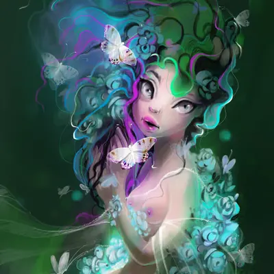 Rainbow lady
