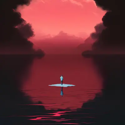 red and lonely