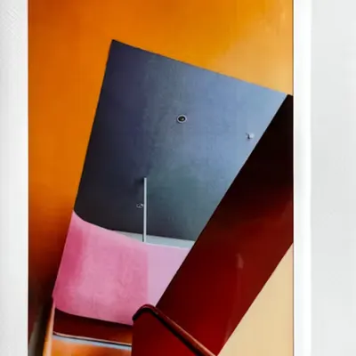 Stairs - Color Instax wide Expired Film