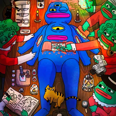Something in Pepe Alien's belly?