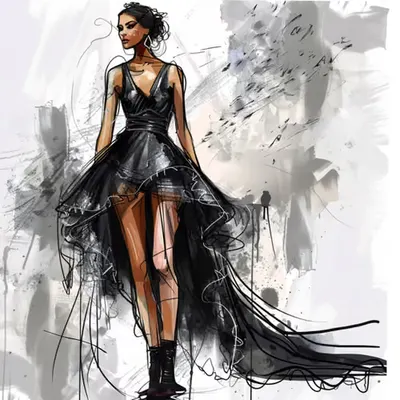 Haute Couture | Black Party Dress