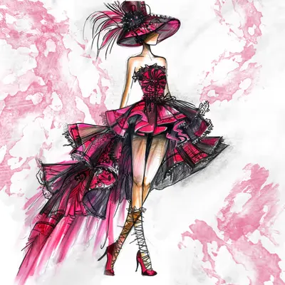 Haute Couture | Hot Pink Dress