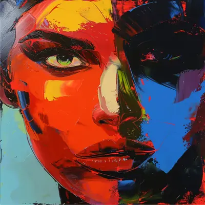 Beautiful faces - Andy Warhol style