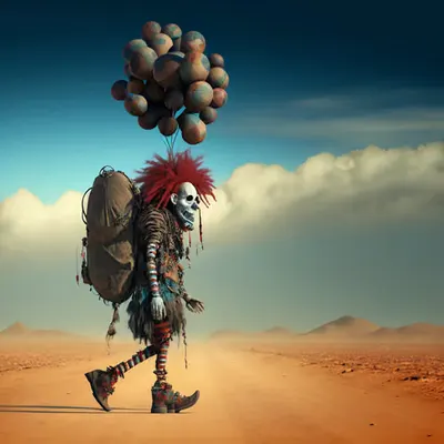 Gothic Clown Backpacker