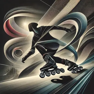 Abstract skater 2