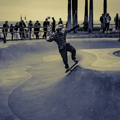Rodeo in the skate park
