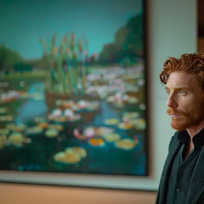  Vincent bekijkt Claude Monet