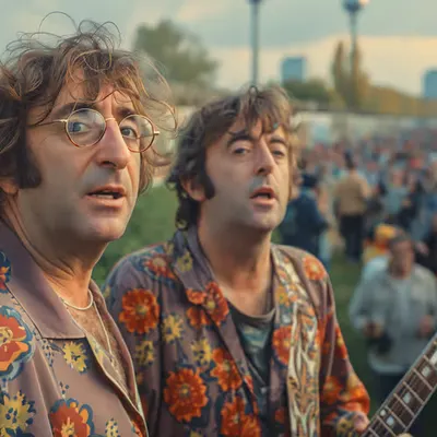 John & Paul Berlin Wall