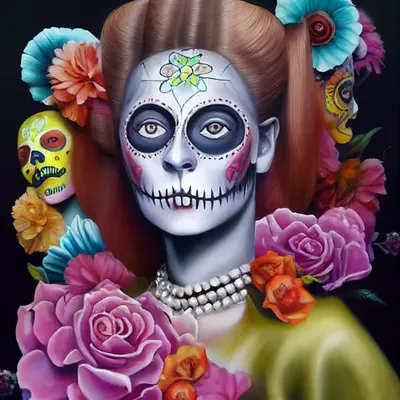 Celebrity Sugar Skulls - Greta