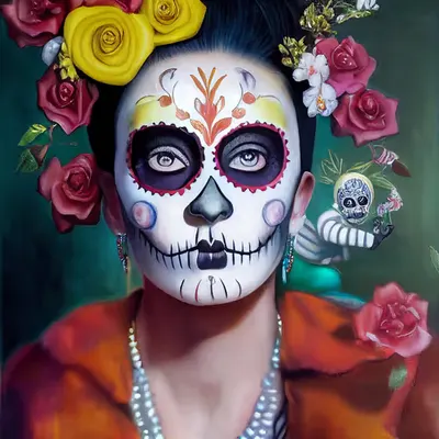 Celebrity Sugar Skulls - Greta II
