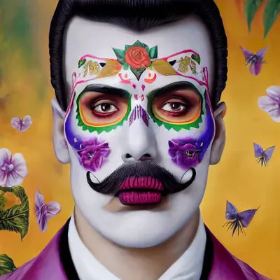 Celebrity Sugar Skulls - Freddy