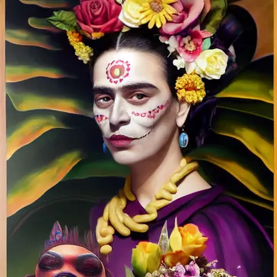 Celebrity Sugar Skulls - Frida