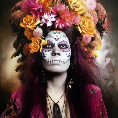 Celebrity Sugar Skulls - Janis