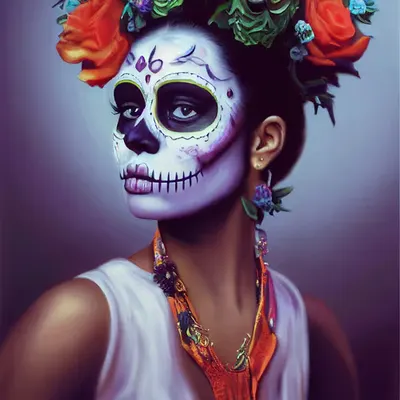 Celebrity Sugar Skulls - Billie