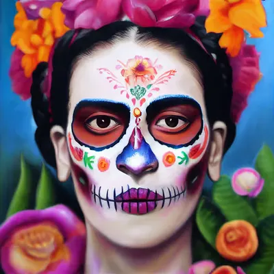 Celebrity Sugar Skulls - Frida II