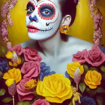 Celebrity Sugar Skulls - Judy