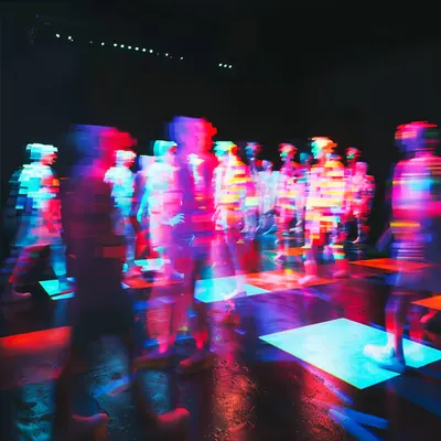 Blurred people