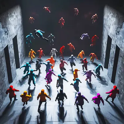 Dark crowd