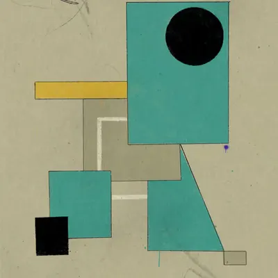 Abstract Composition with Yellow
