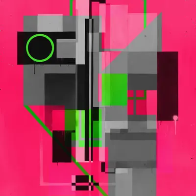 Predominantly Pink  (Constructivist Composition)