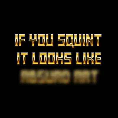 If you squint