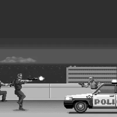 Six: shooting with the police.