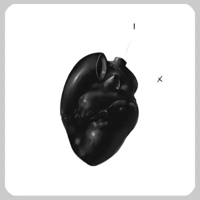  heart (black object series)