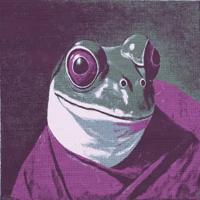 first selfie ever taken by a frog!