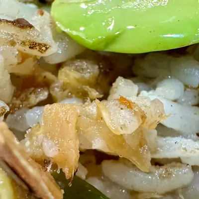 cakalang fufu + petai + kecombrang fried rice