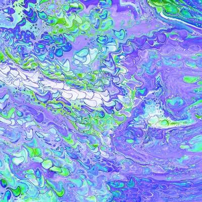 Neon purples & green